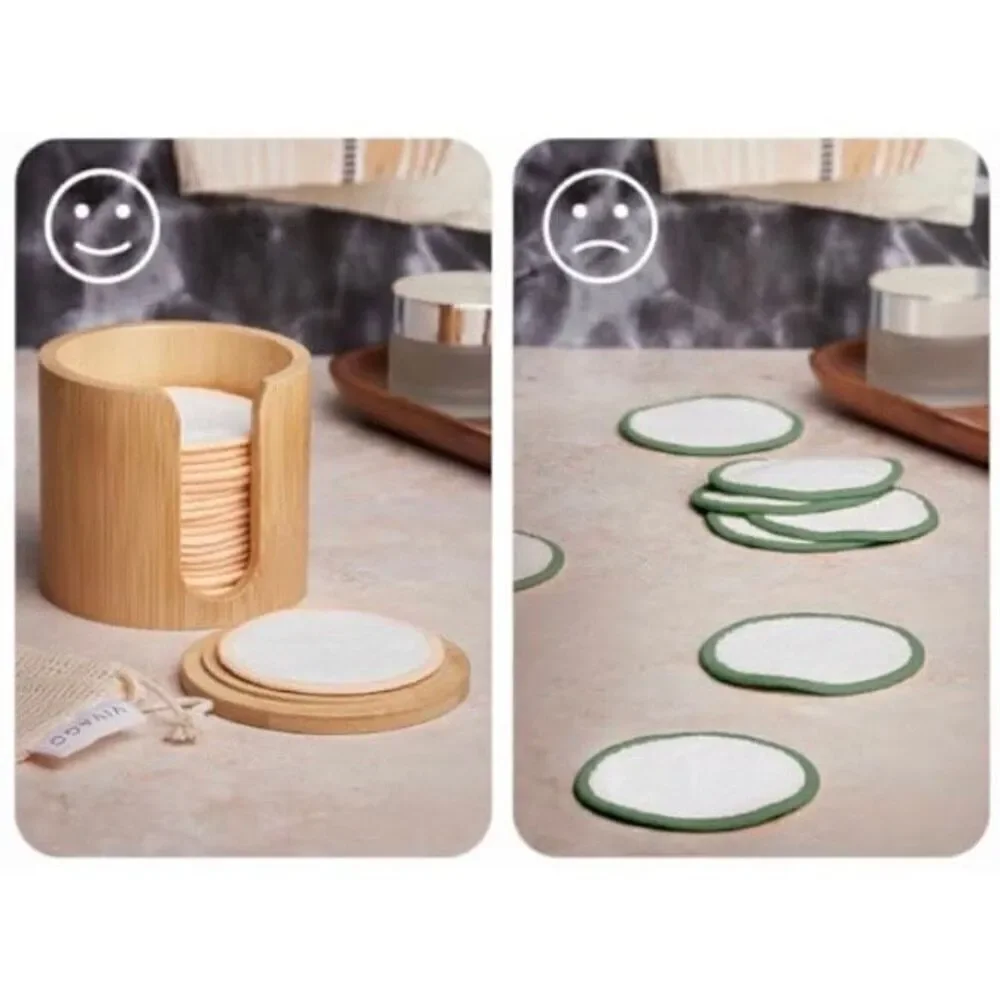 INKO - NWT -🎉HP🎉Reusable Makeup Remover Pads (20)/Laundry Bag/Bamboo Storage Box
